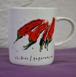 Brilliant Red Chillies Porcelain Mug