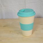 TURQUOISE NATURE 'ecoffee' Reuseable TakeAway Cup